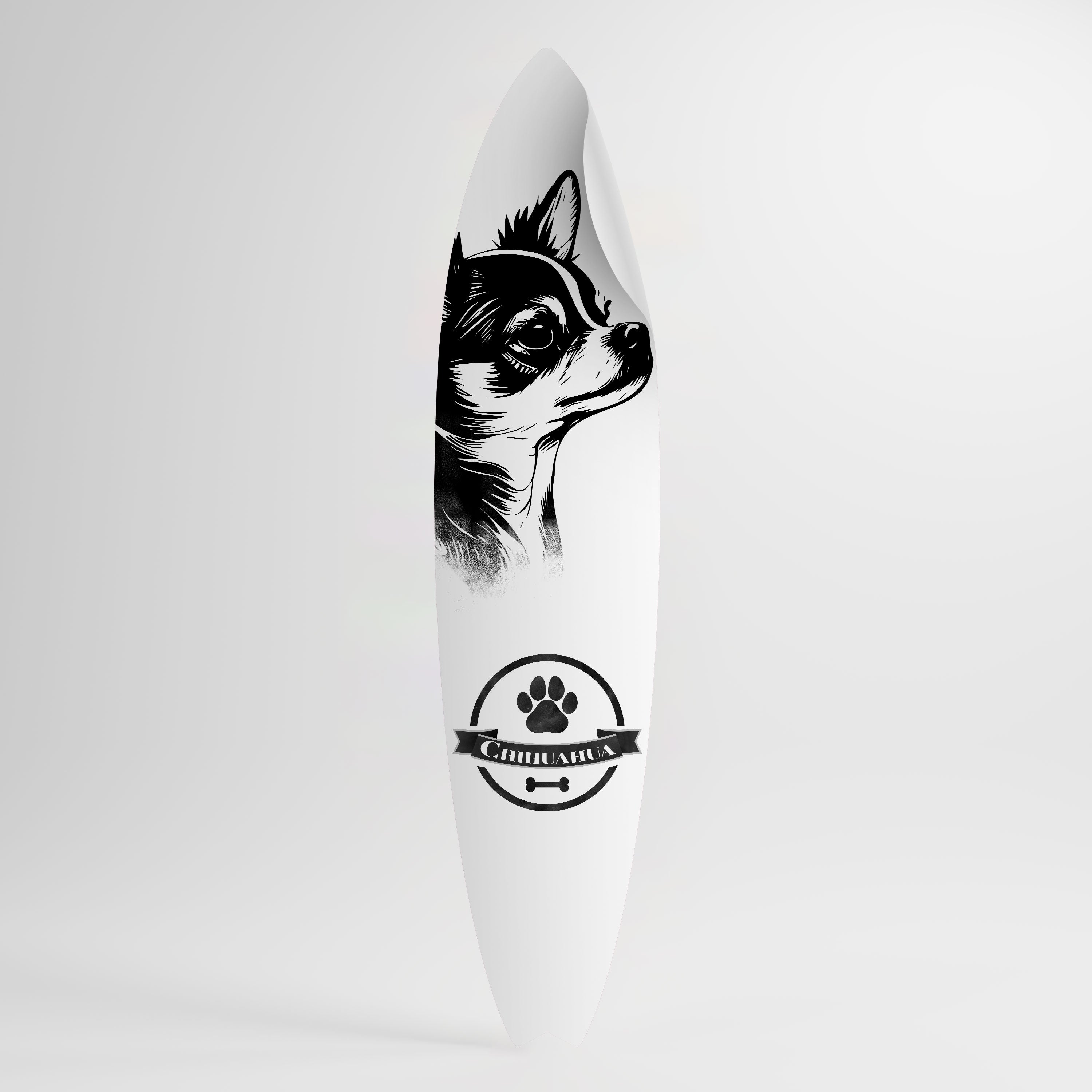 CHIHUAHUA DOG Peel and Stick Surfboard Sticker
