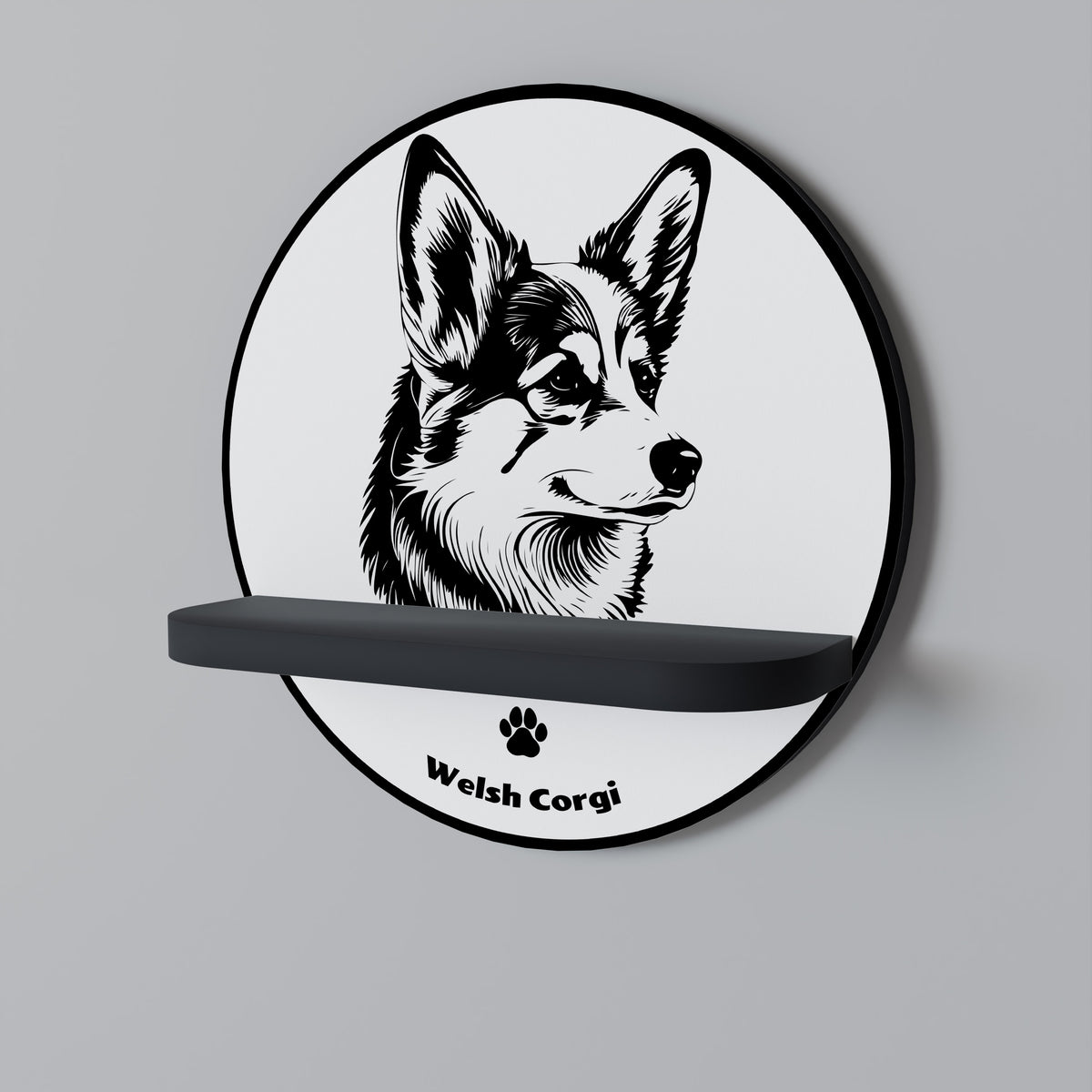 WELSH CORGI PEMBROKE Διακοσμητικό Ράφι Art Shelf