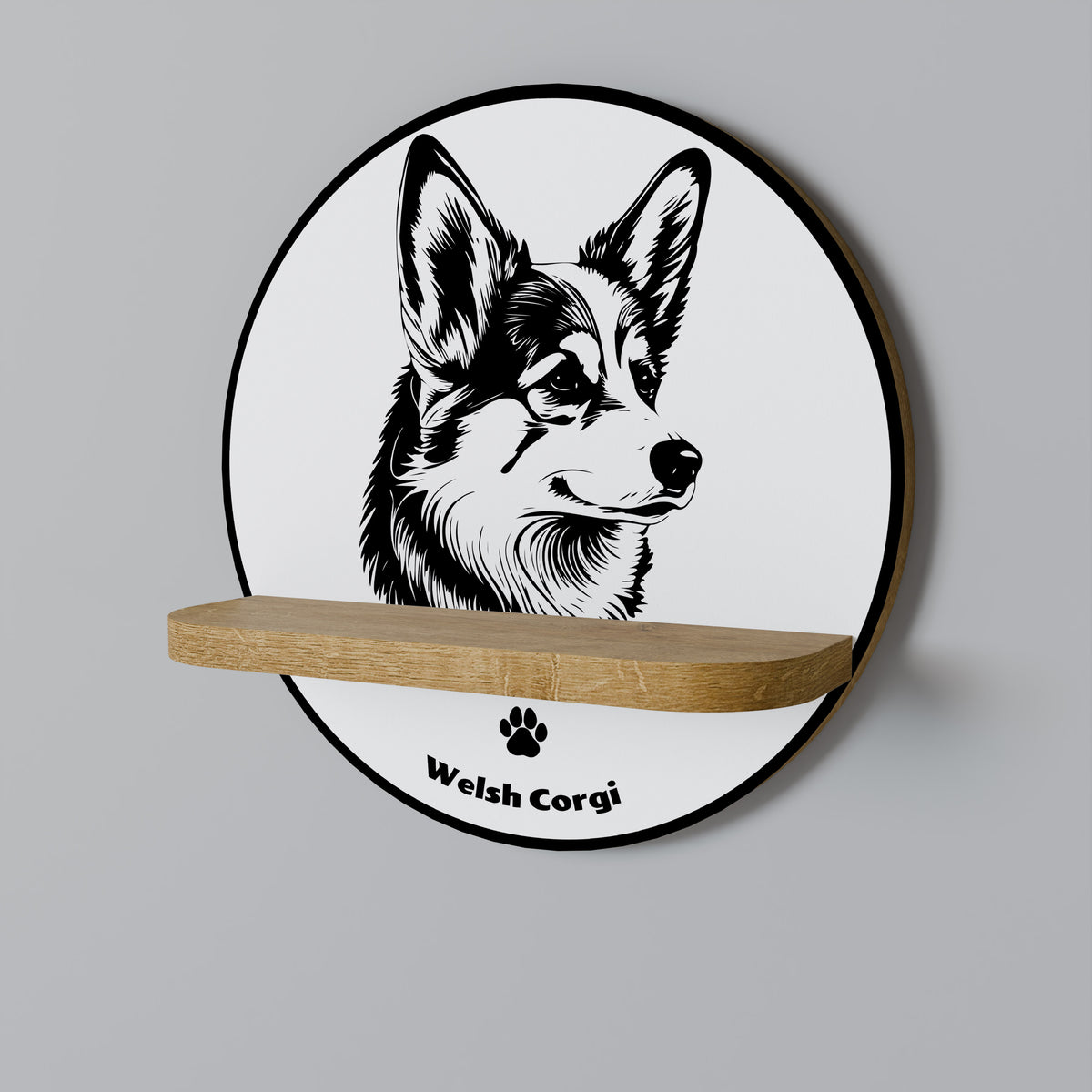 WELSH CORGI PEMBROKE Διακοσμητικό Ράφι Art Shelf