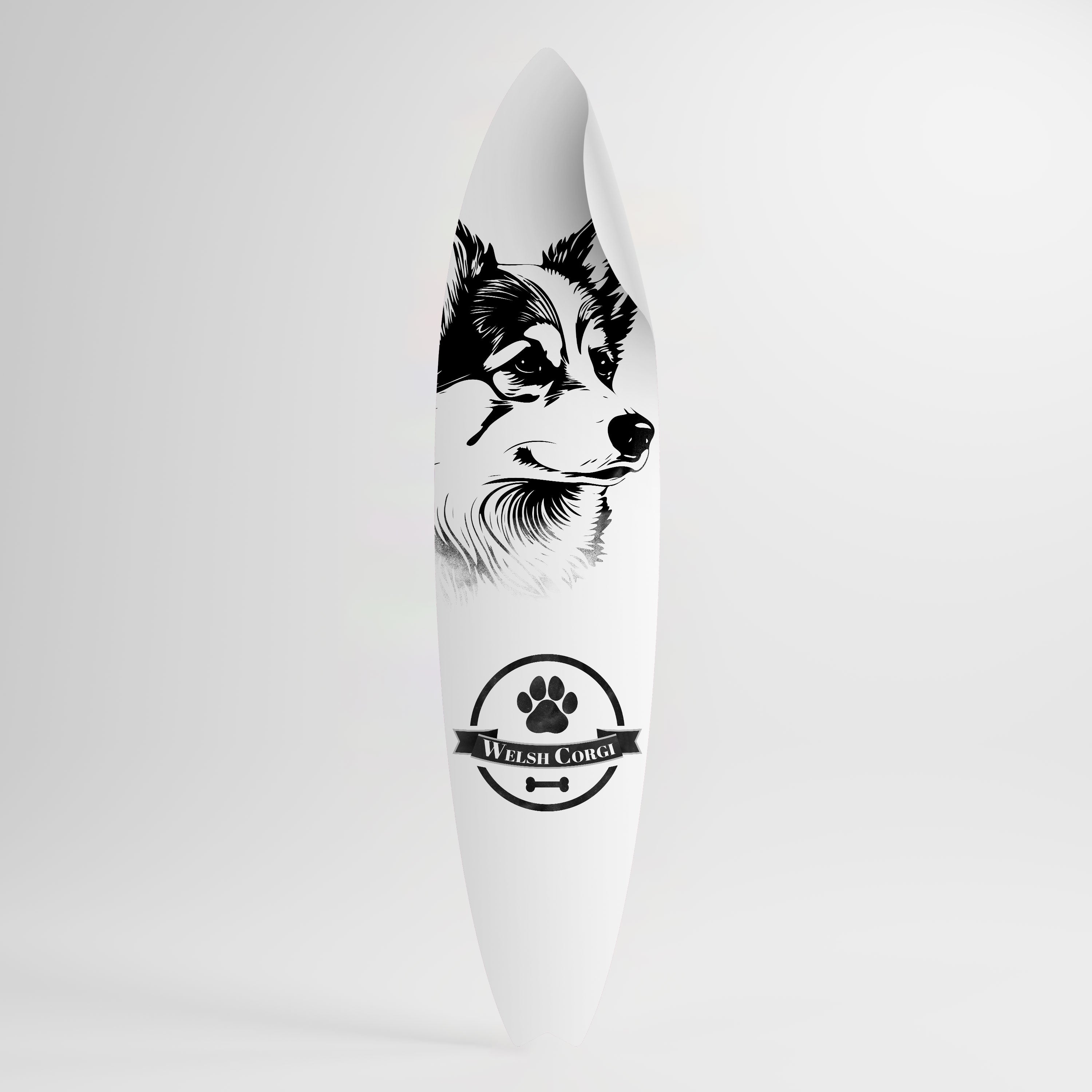 WELSH CORGI PEMBROKE Peel and Stick Surfboard Sticker