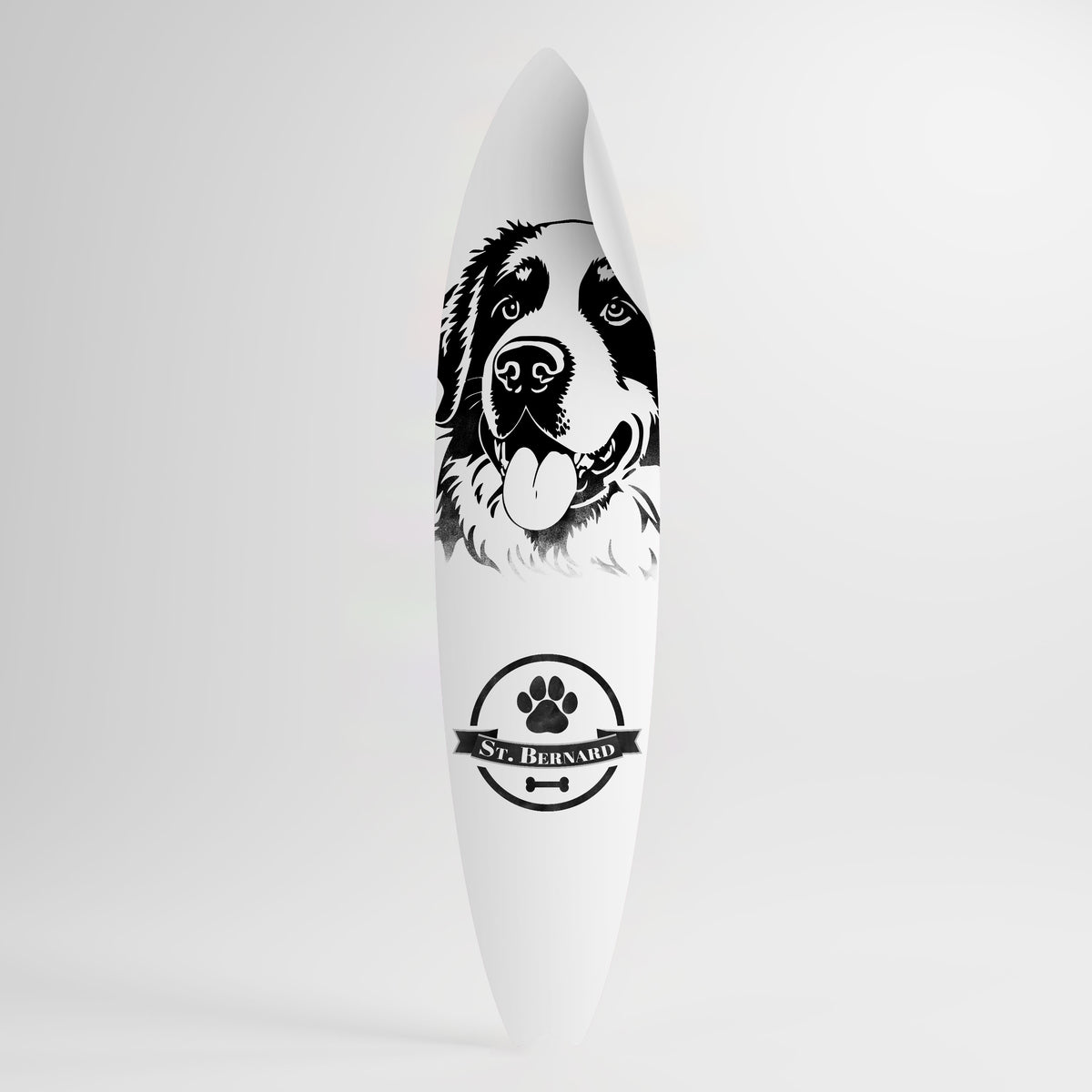 SAINT BERNARD Αυτοκόλλητη Αφίσα "Surf"