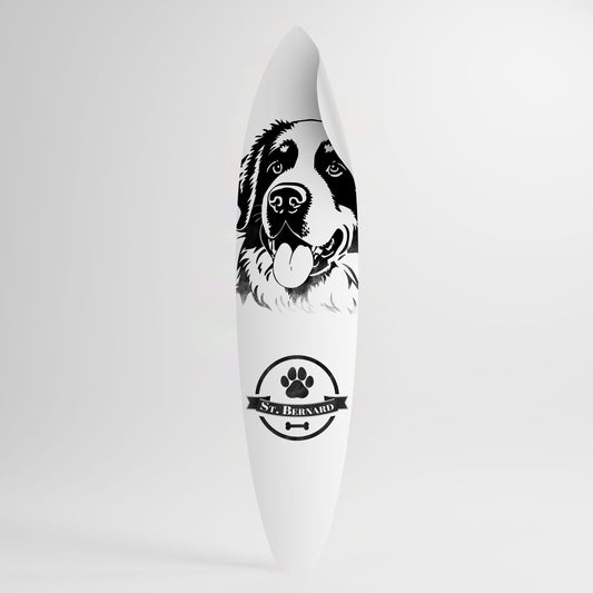 SAINT BERNARD Αυτοκόλλητη Αφίσα "Surf"