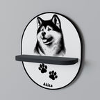 AKITA DOG Art Shelf