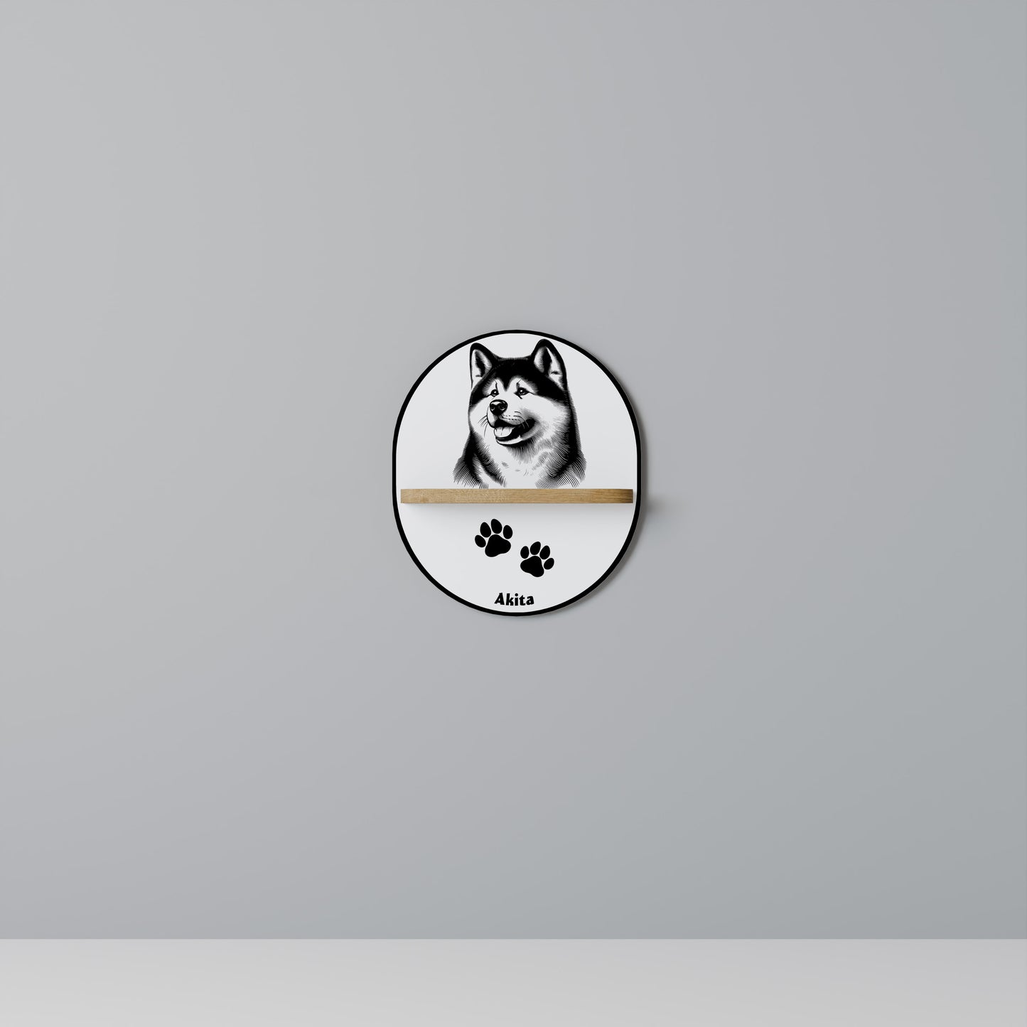 AKITA DOG Art Shelf