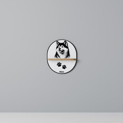 AKITA DOG Art Shelf