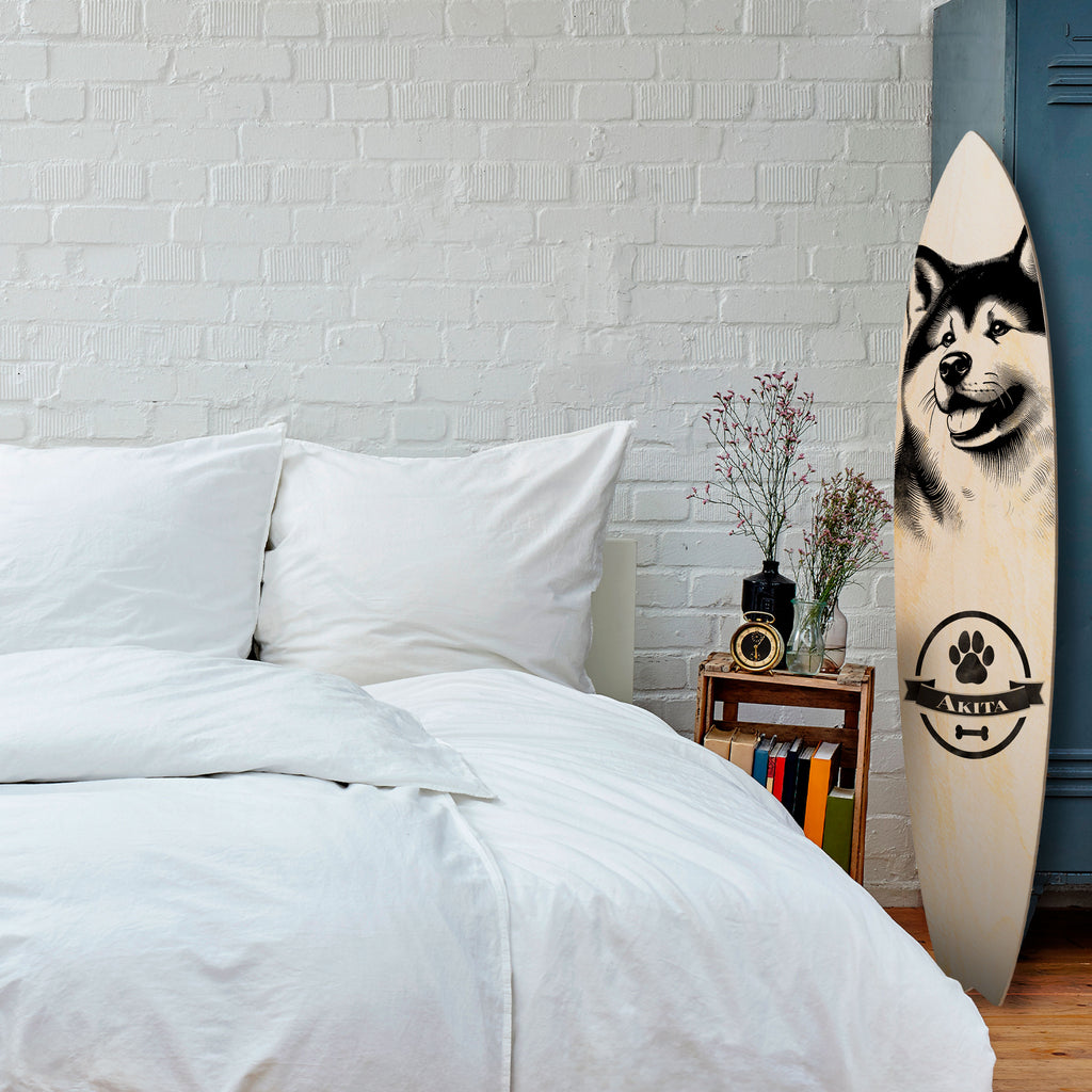 AKITA DOG Διακοσμητική σανίδα Surf