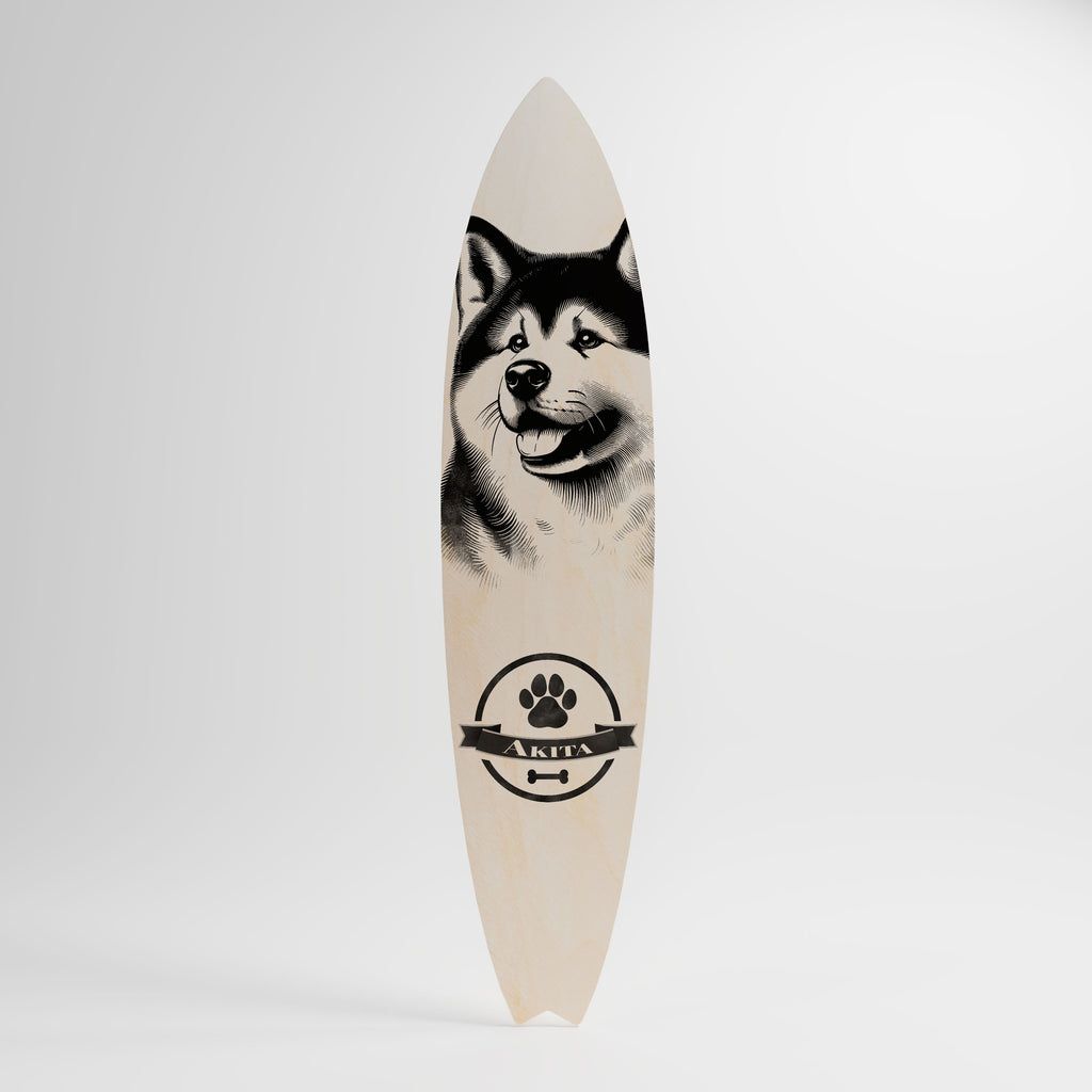 AKITA DOG Διακοσμητική σανίδα Surf