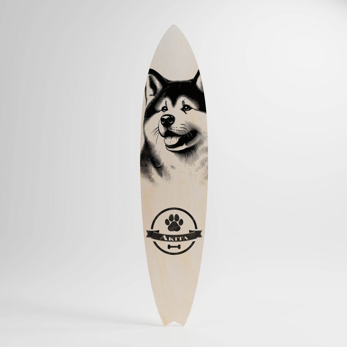 AKITA DOG Διακοσμητική σανίδα Surf