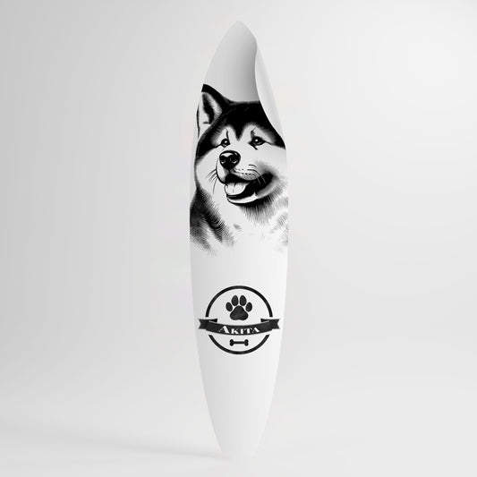AKITA DOG Αυτοκόλλητη Αφίσα "Surf"