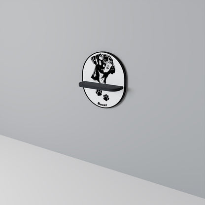 BOXER DOG Art Shelf