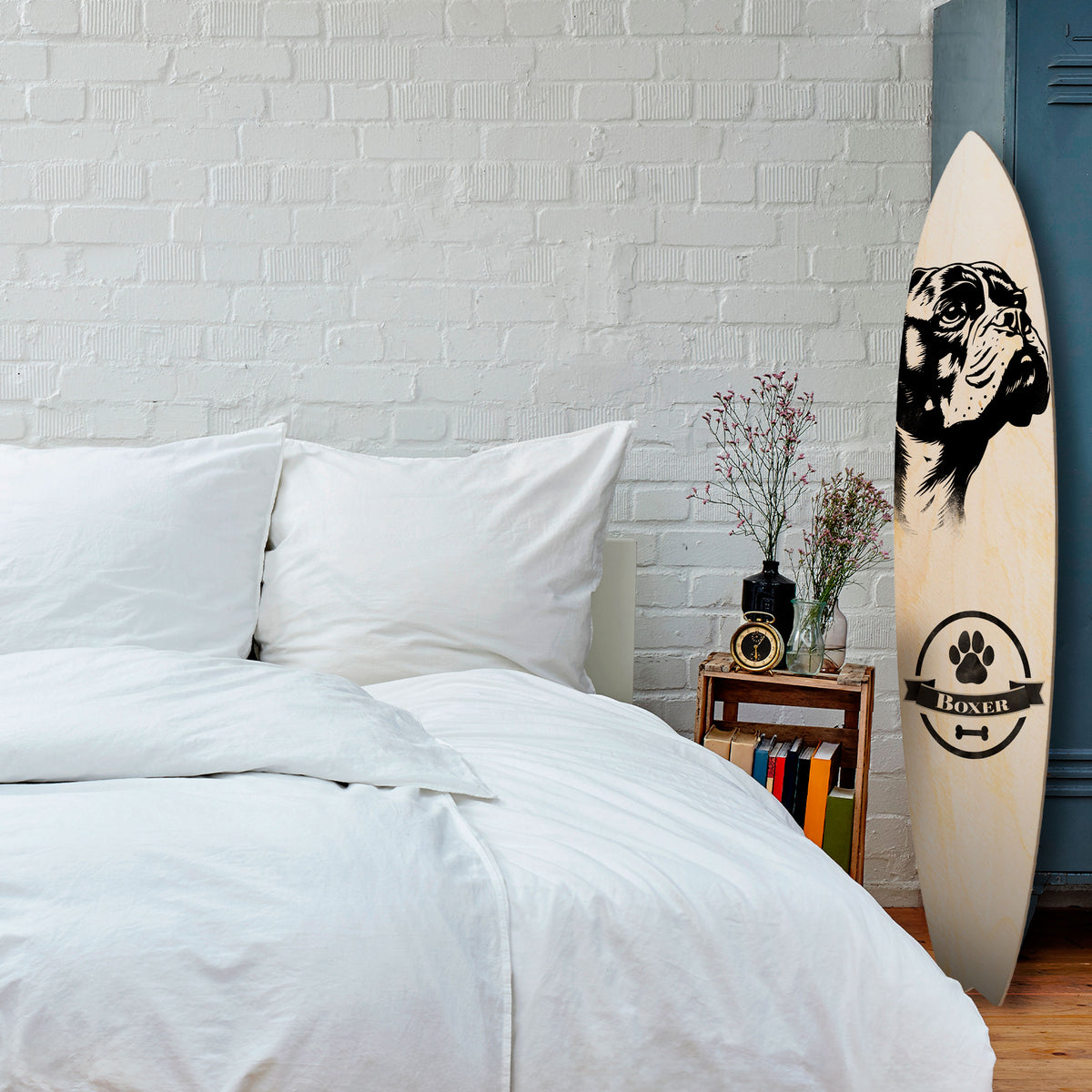 BOXER DOG Διακοσμητική σανίδα Surf
