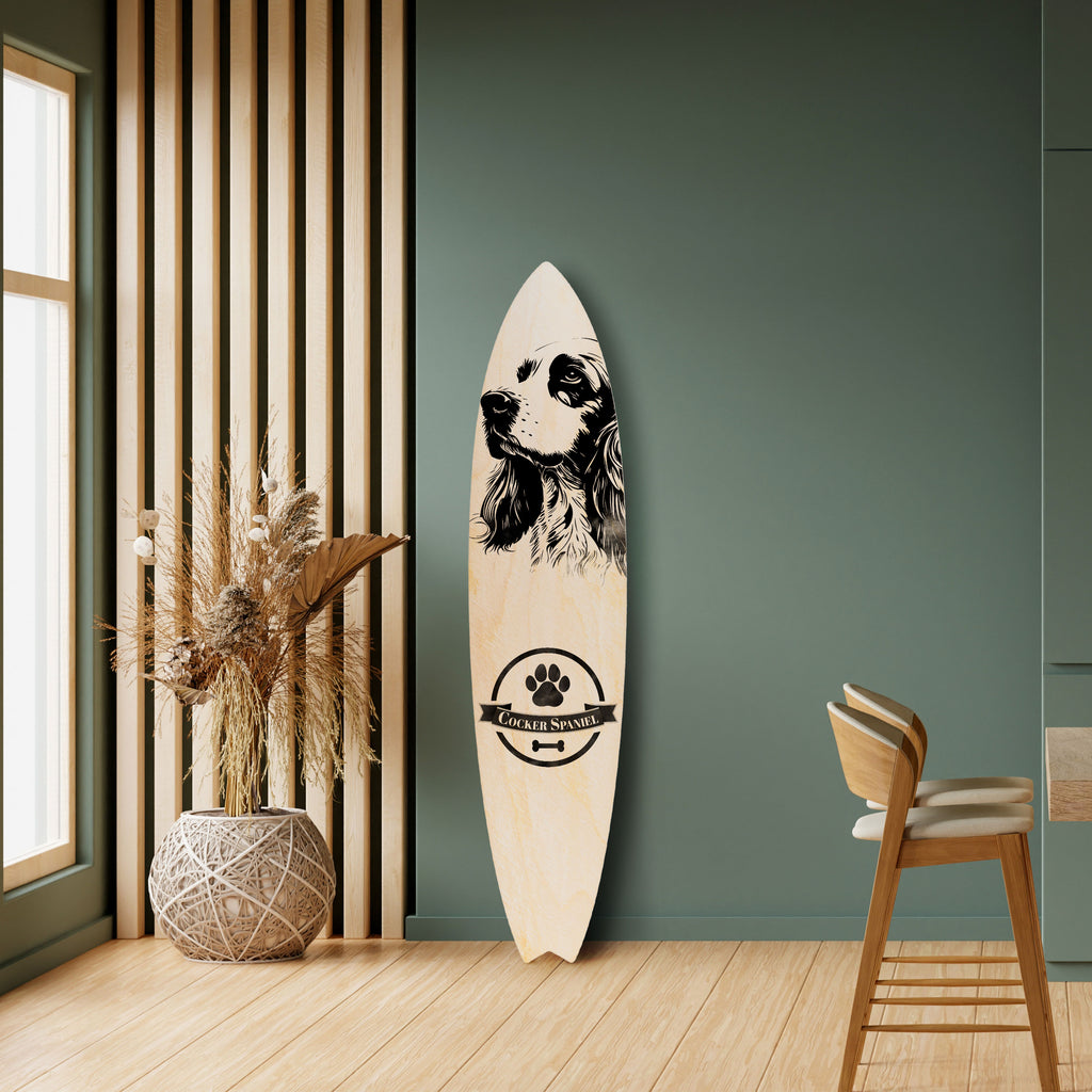 ENGLISH COCKER SPANIEL Surfboard Decorative Panel