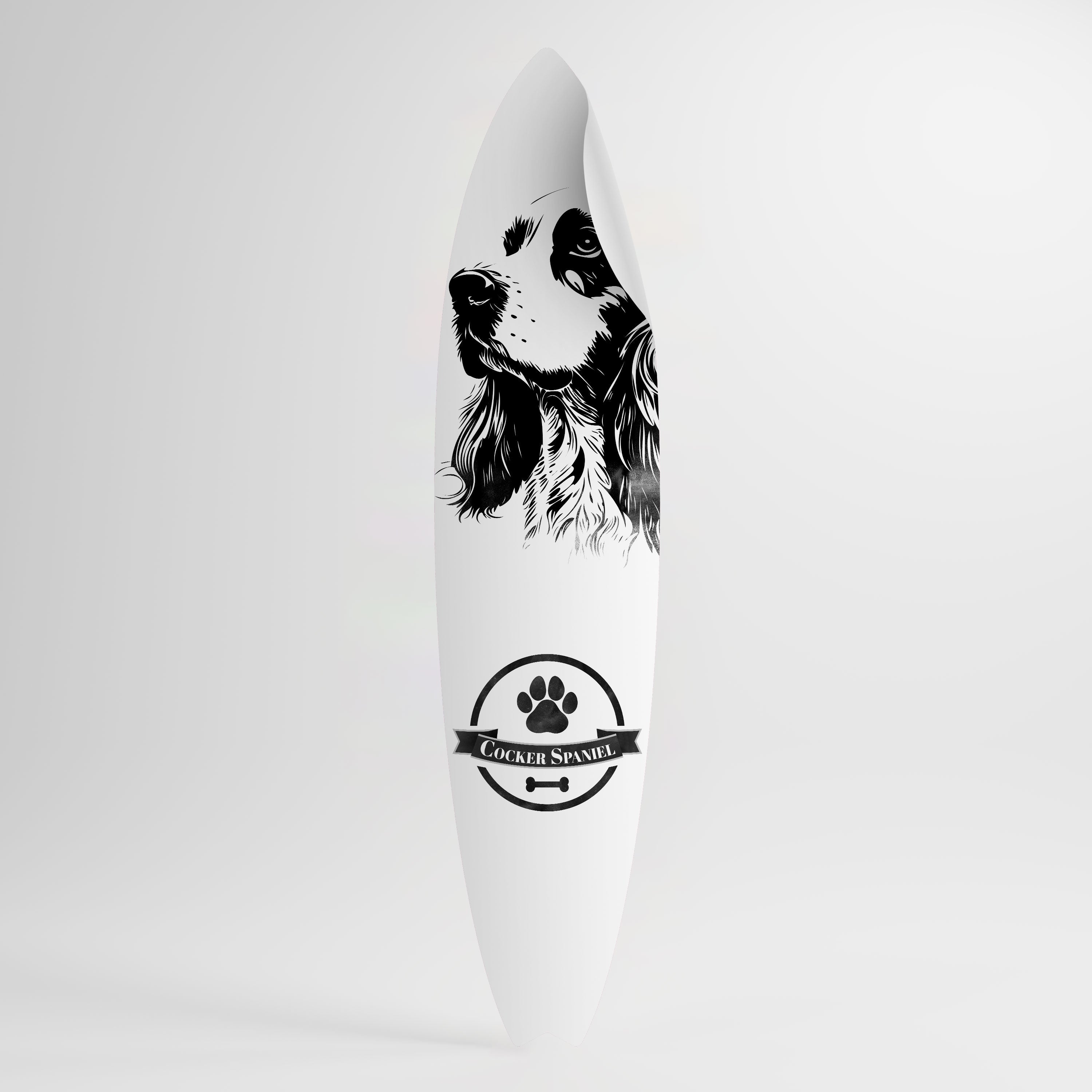 ENGLISH COCKER SPANIEL Peel and Stick Surfboard Sticker