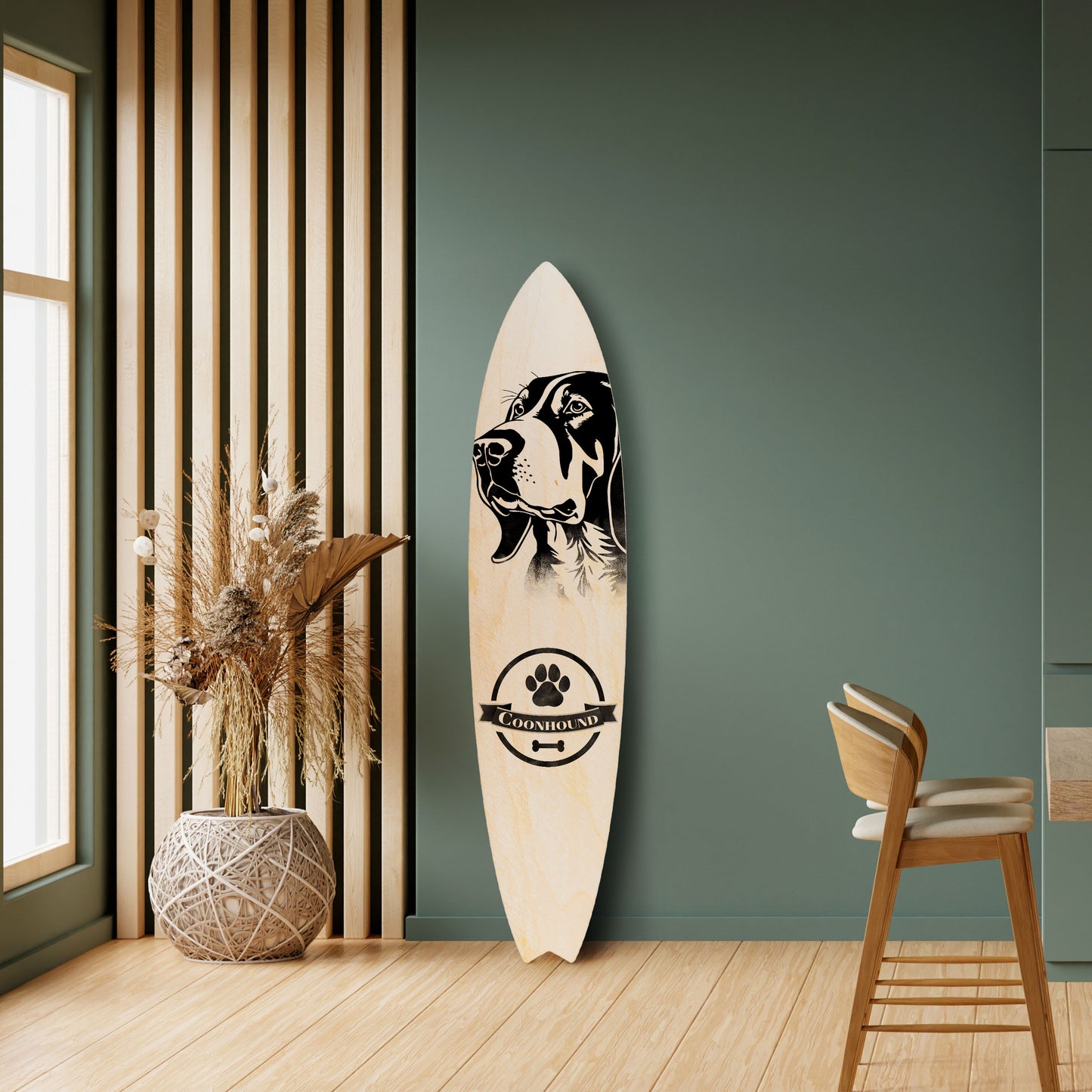 COONHOUND DOG Διακοσμητική σανίδα Surf