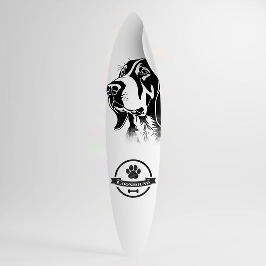 COONHOUND DOG Αυτοκόλλητη Αφίσα "Surf"