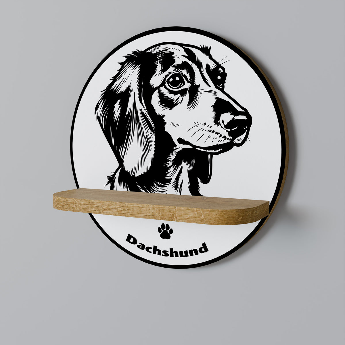 DACHSHUND DOG Διακοσμητικό Ράφι Art Shelf