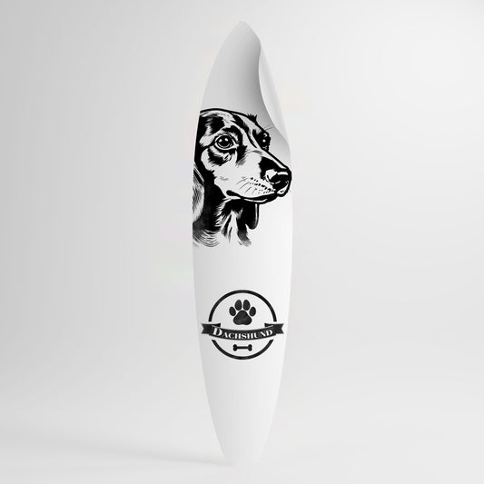 DACHSHUND DOG Αυτοκόλλητη Αφίσα "Surf"