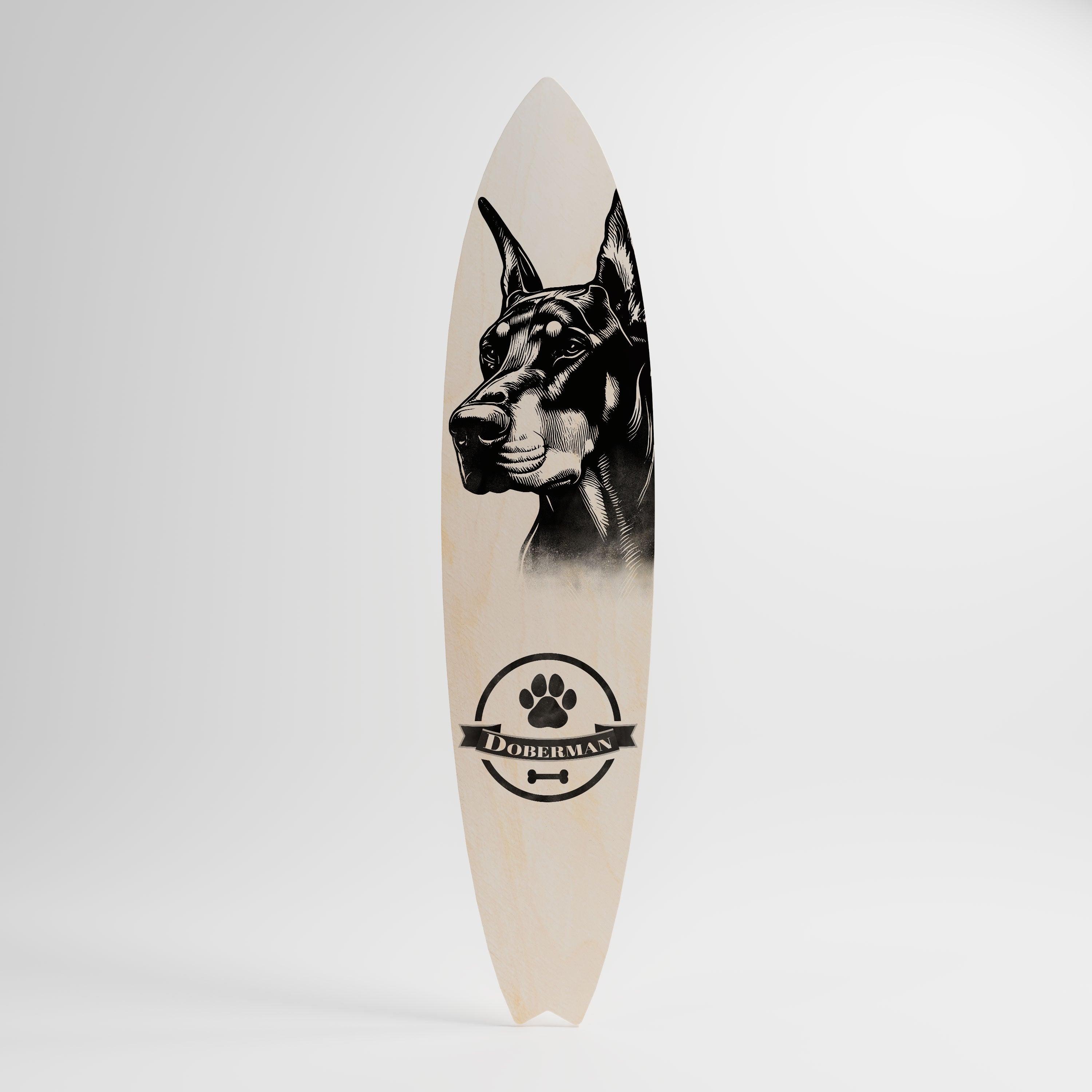 DOBERMAN DOG Διακοσμητική σανίδα Surf