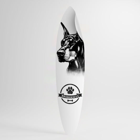 DOBERMAN DOG Αυτοκόλλητη Αφίσα "Surf"