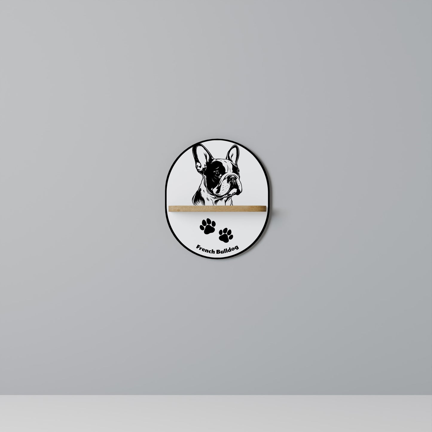 FRENCH BULLDOG Art Shelf