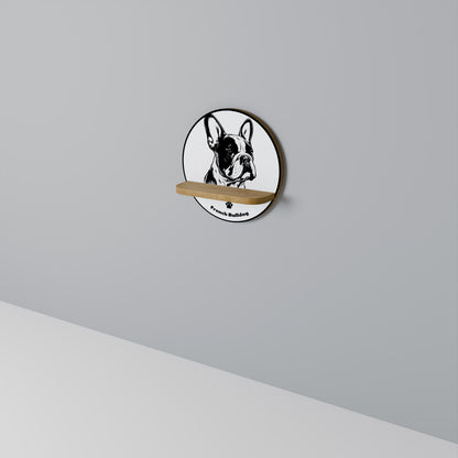 FRENCH BULLDOG Art Shelf