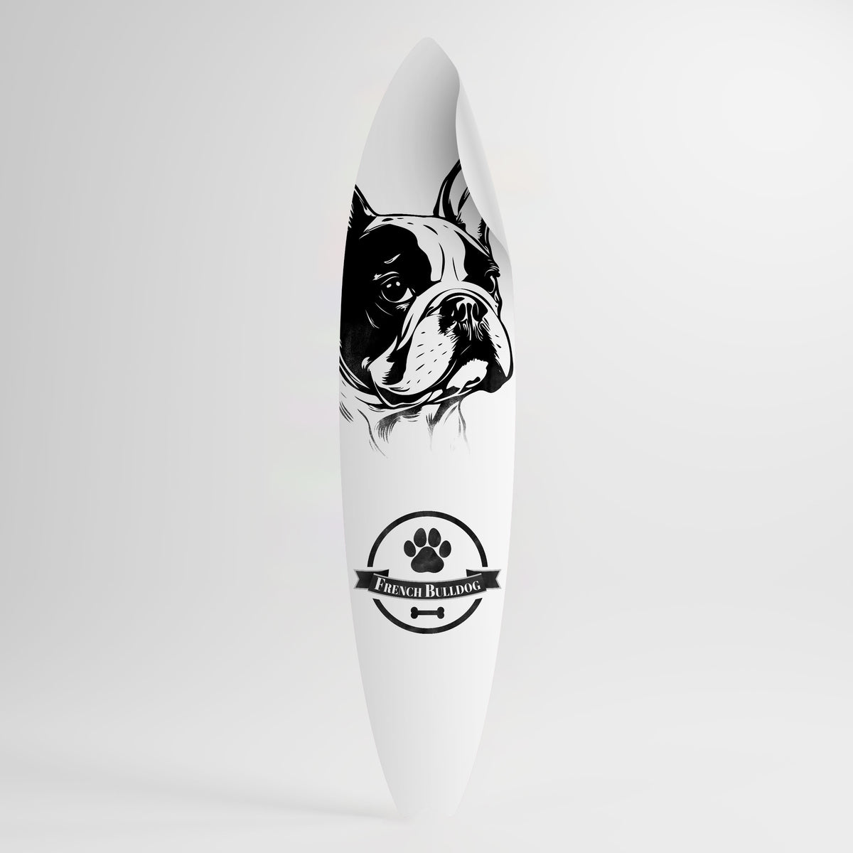 FRENCH BULLDOG Αυτοκόλλητη Αφίσα "Surf"