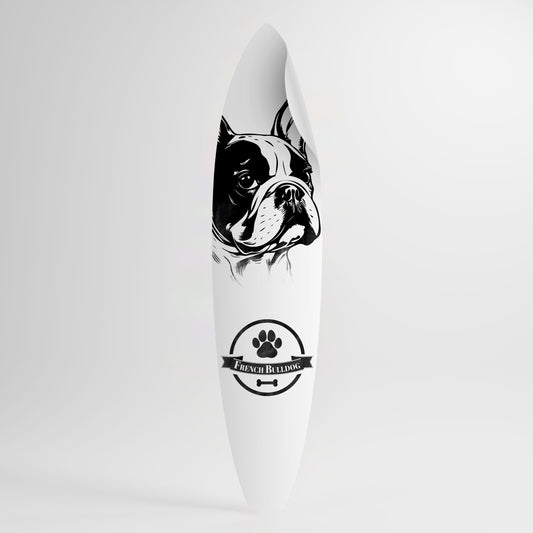 FRENCH BULLDOG Αυτοκόλλητη Αφίσα "Surf"