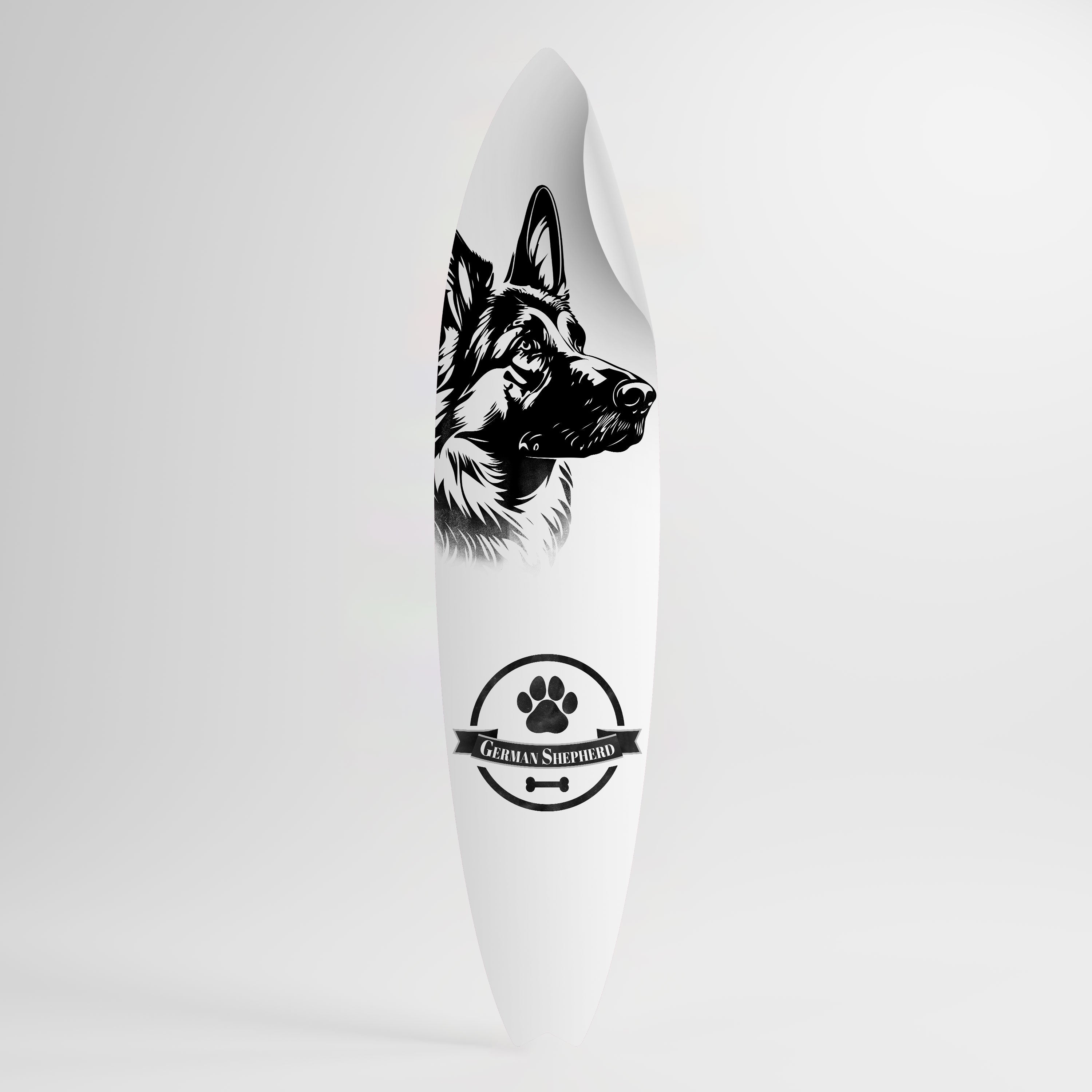 GERMAN SHEPARD Peel and Stick Surfboard Sticker