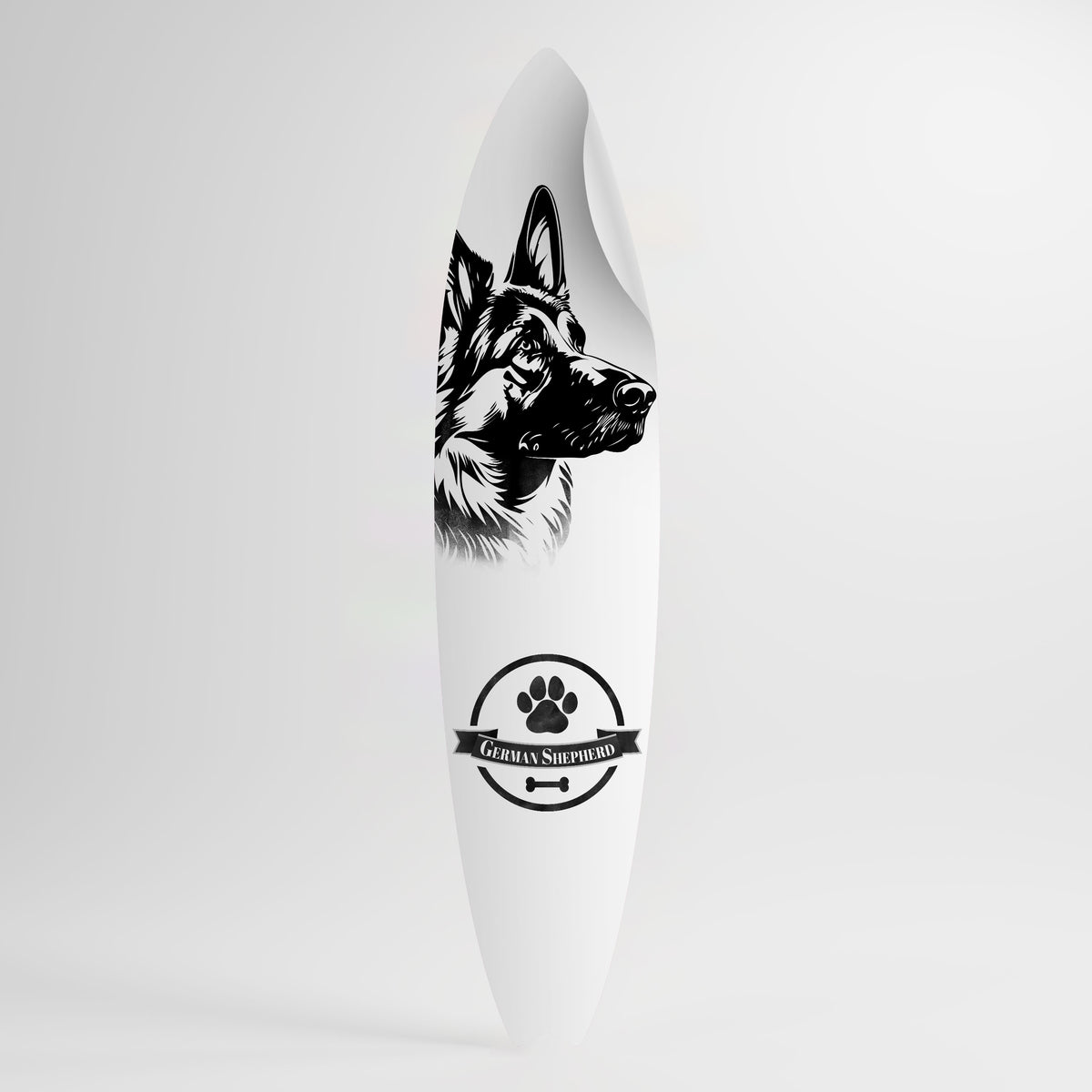 GERMAN SHEPARD Αυτοκόλλητη Αφίσα "Surf"