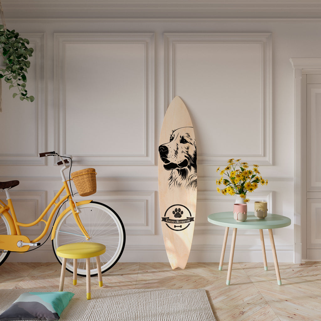 GOLDEN RETRIEVER Διακοσμητική σανίδα Surf
