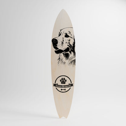 GOLDEN RETRIEVER Διακοσμητική σανίδα Surf