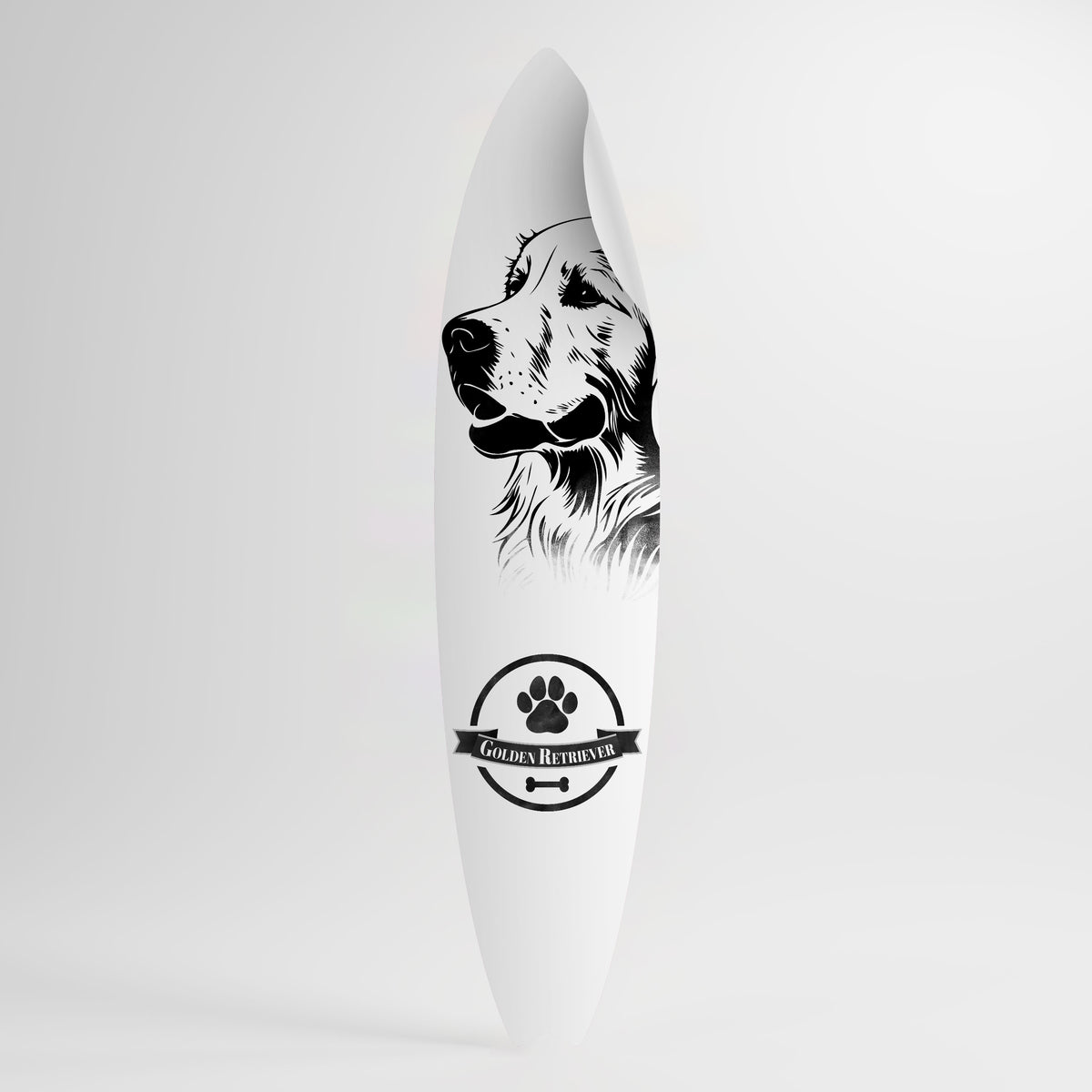 GOLDEN RETRIEVER Αυτοκόλλητη Αφίσα "Surf"