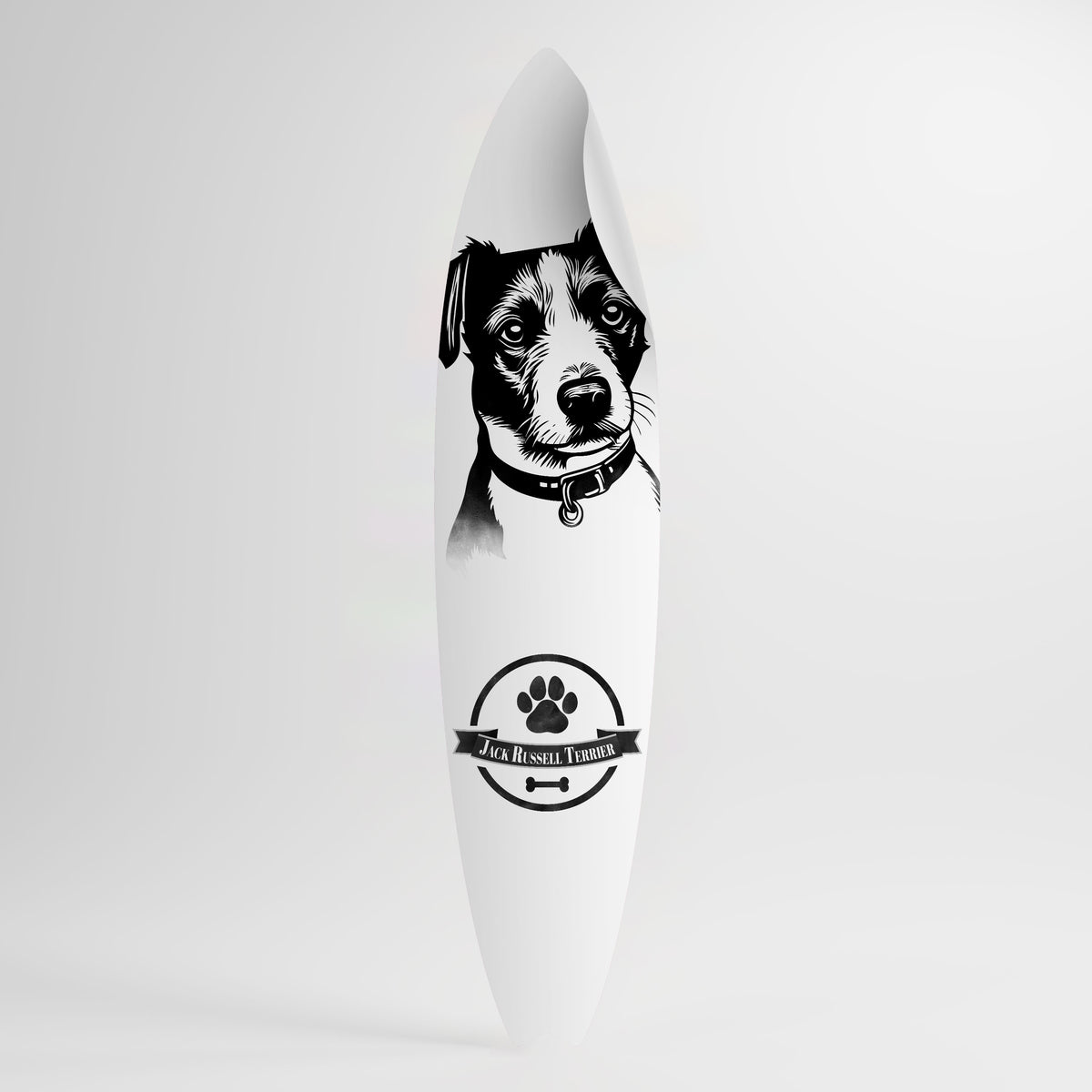 JACK RUSSEL TERRIER Αυτοκόλλητη Αφίσα "Surf"