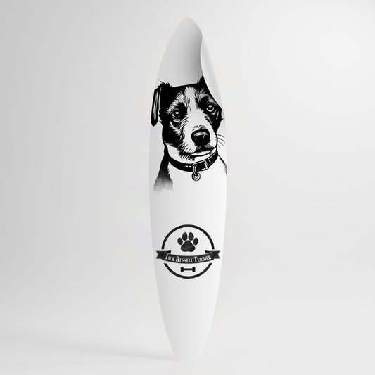 JACK RUSSEL TERRIER Αυτοκόλλητη Αφίσα "Surf"