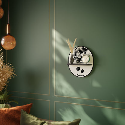 BULLDOG DOG Art Shelf