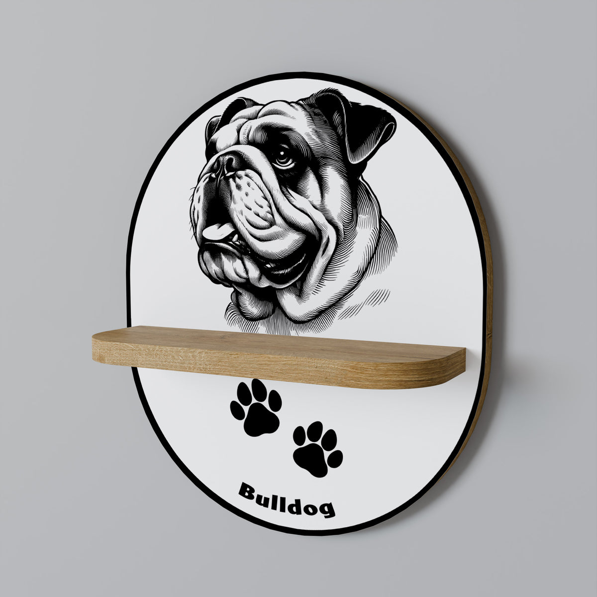 BULLDOG DOG Διακοσμητικό Ράφι Art Shelf