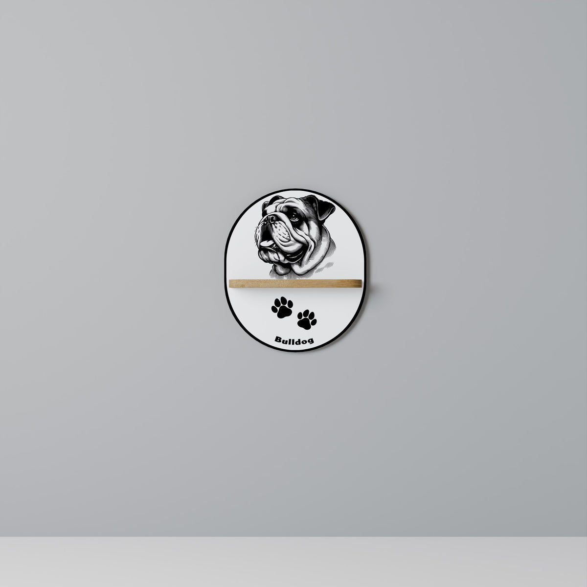 BULLDOG DOG Διακοσμητικό Ράφι Art Shelf