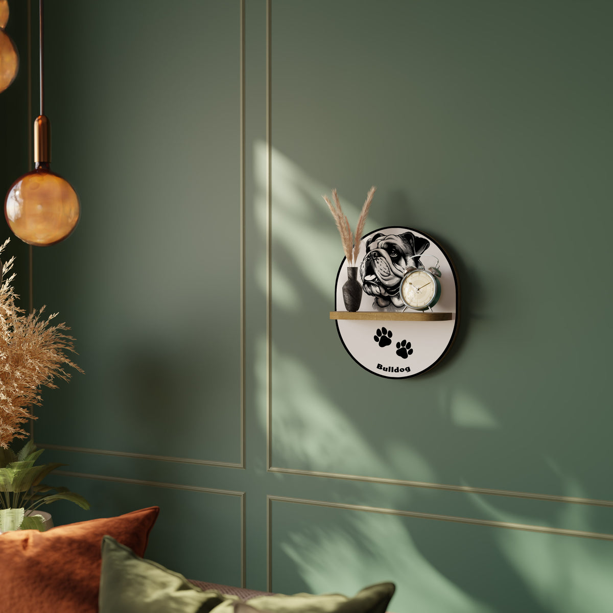 BULLDOG DOG Διακοσμητικό Ράφι Art Shelf