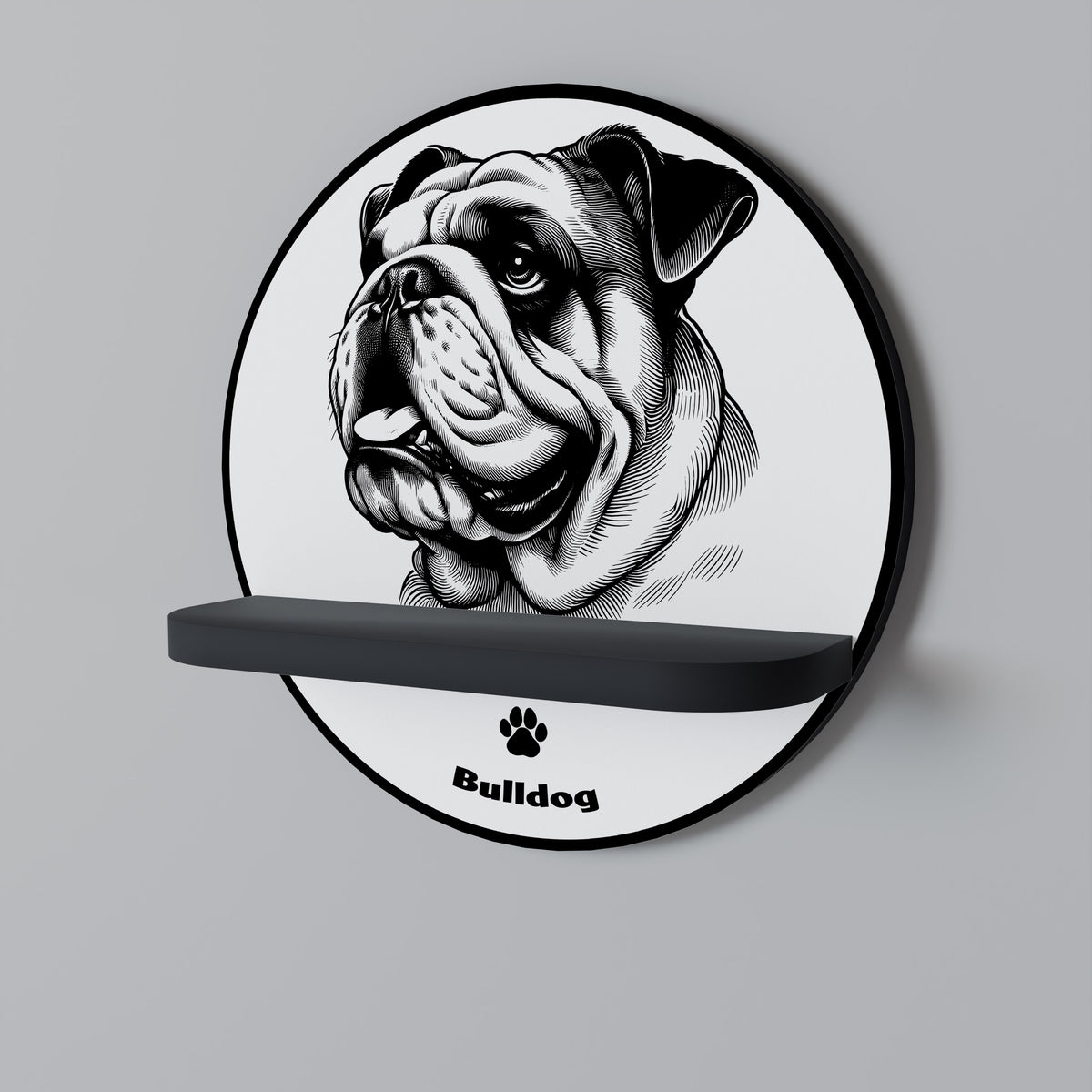 BULLDOG DOG Διακοσμητικό Ράφι Art Shelf
