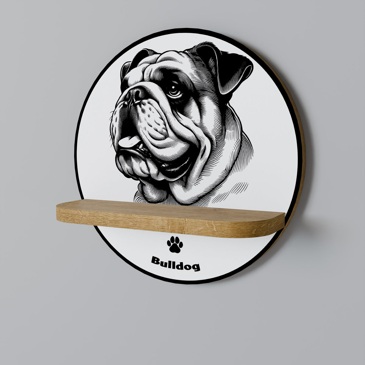 BULLDOG DOG Διακοσμητικό Ράφι Art Shelf
