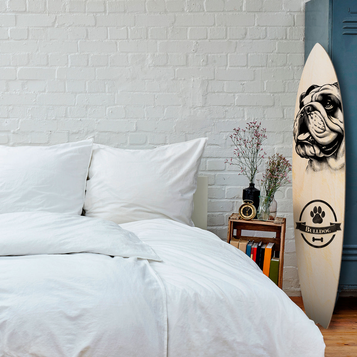 BULLDOG DOG Διακοσμητική σανίδα Surf