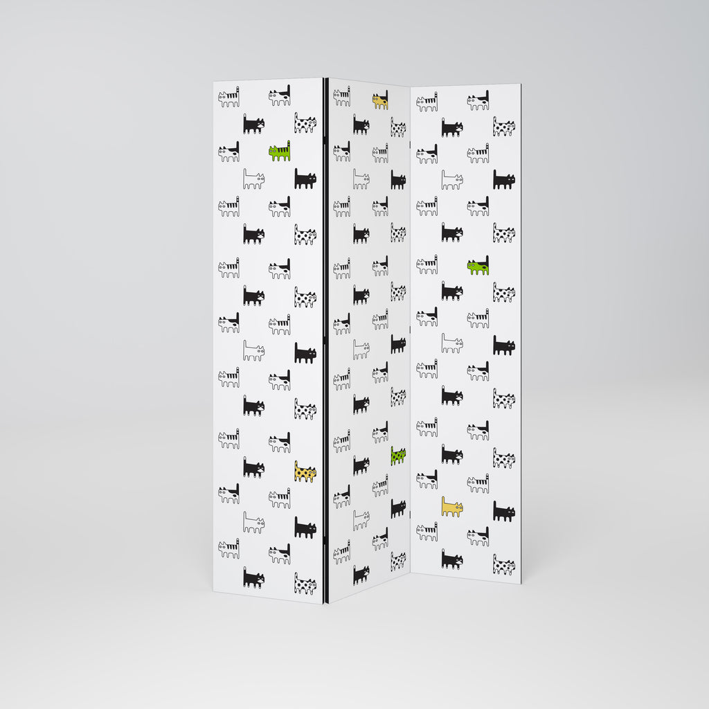 CATS COMPILATION Παραβάν με 3 πάνελ