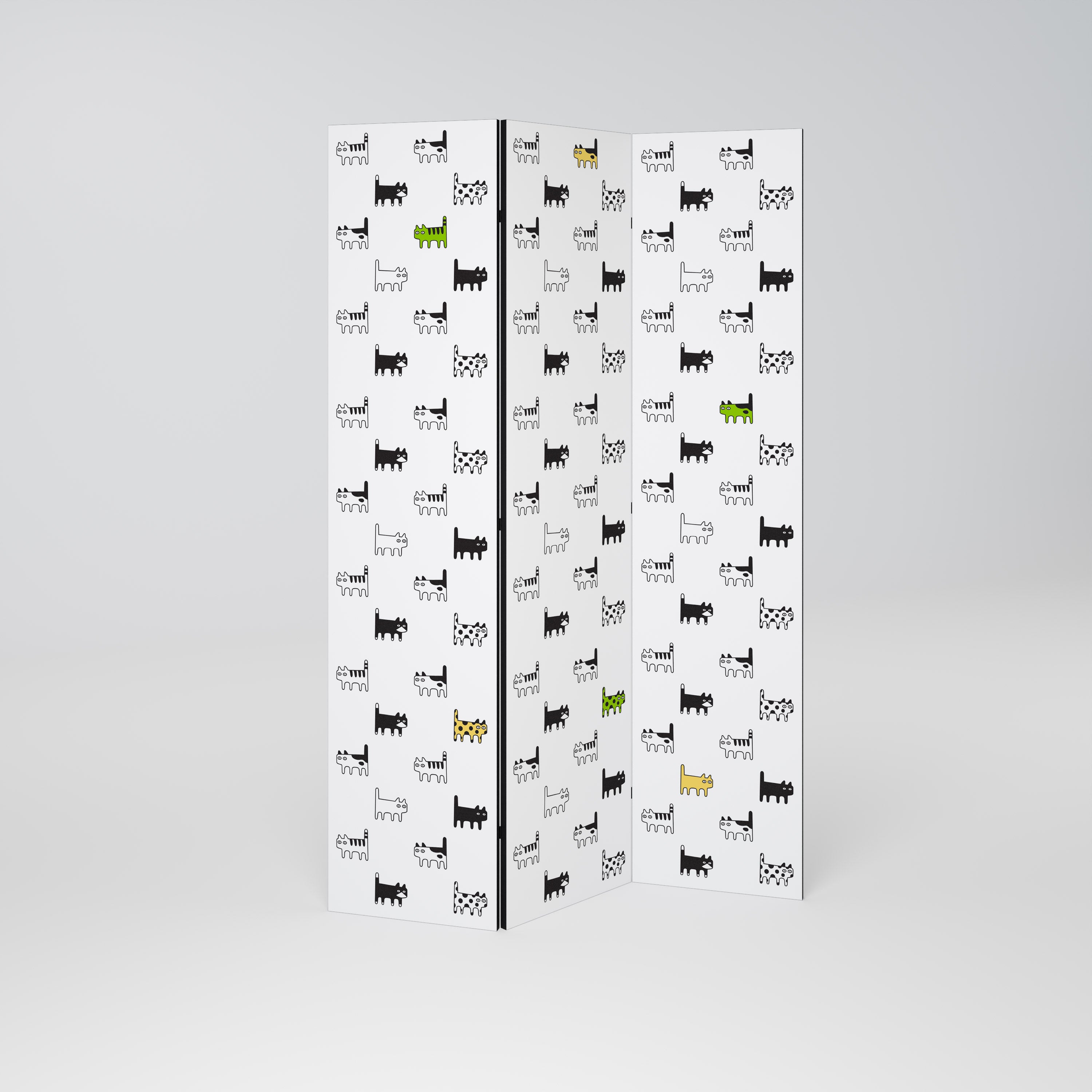 CATS COMPILATION Παραβάν με 3 πάνελ