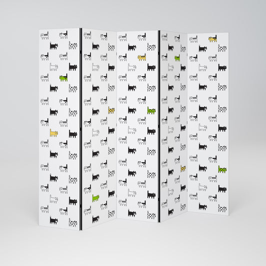 CATS COMPILATION Παραβάν με 5 πάνελ