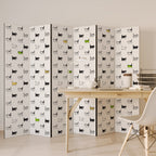 CATS COMPILATION 6-Panel Room Divider