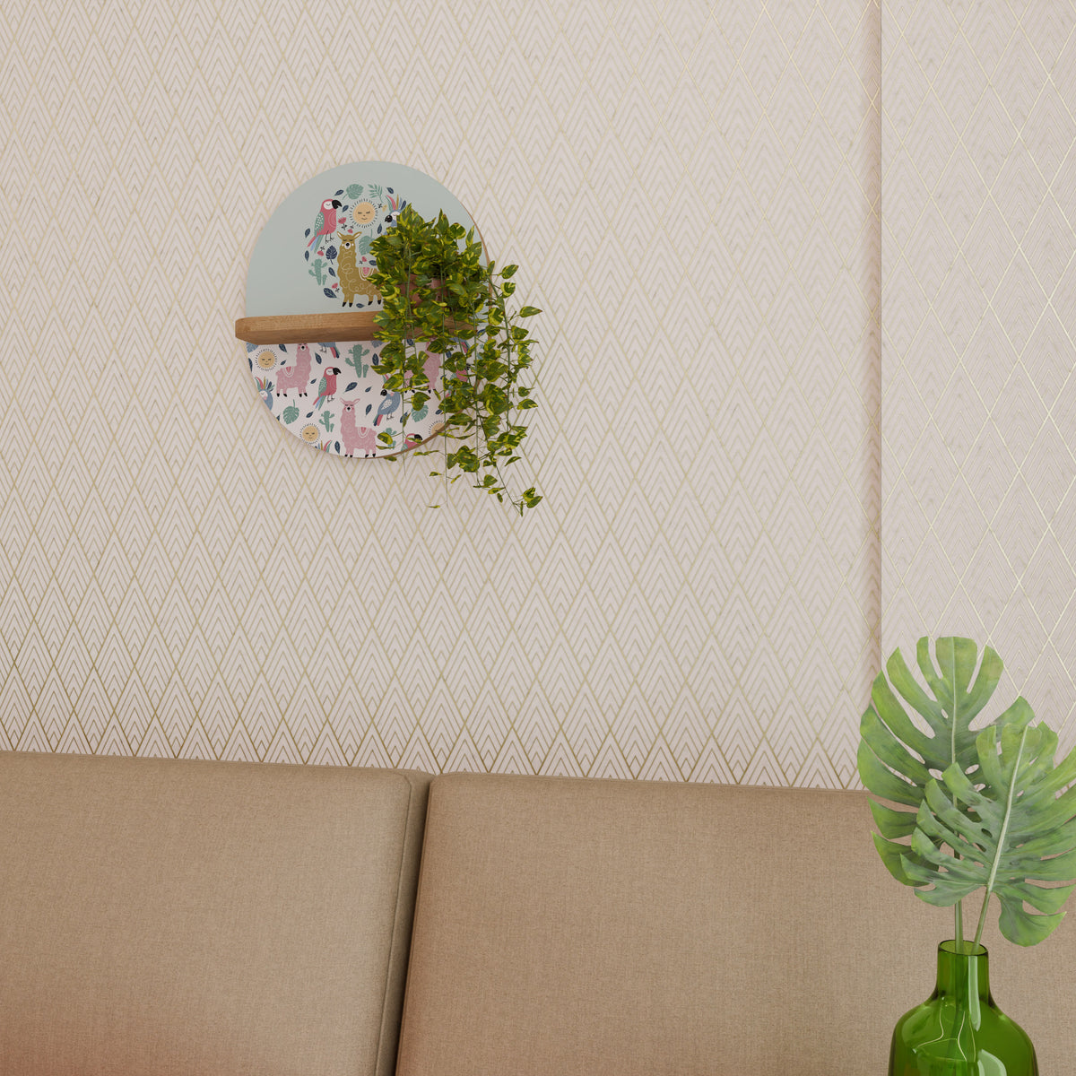 COLORFUL ALPACAS Διακοσμητικό Ράφι Art Shelf