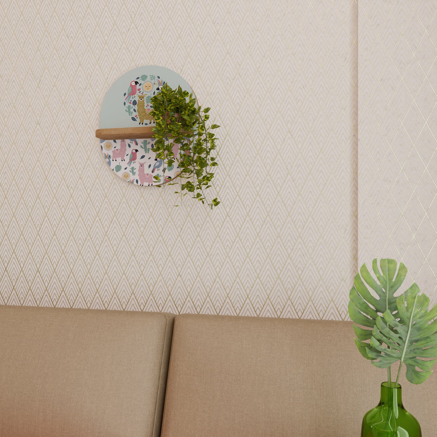 COLORFUL ALPACAS Διακοσμητικό Ράφι Art Shelf