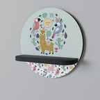 COLORFUL ALPACAS Art Shelf