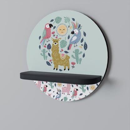 COLORFUL ALPACAS Διακοσμητικό Ράφι Art Shelf