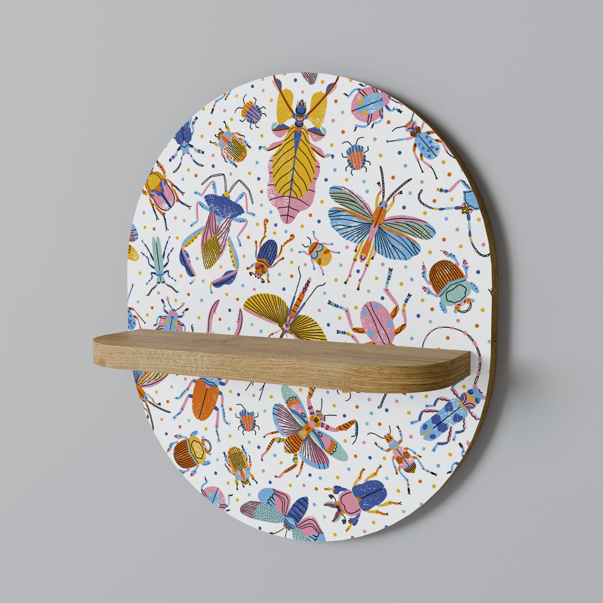 COLORFUL INSECTS Διακοσμητικό Ράφι Art Shelf